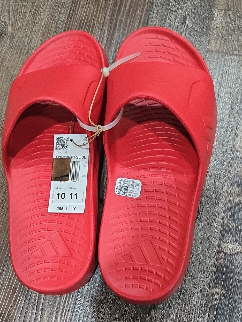 adidas Men's Red Lightswift Slide Sandals